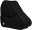 The Rookie Classic 78 Skate Bag - Black by Rookie features a sleek curved design, convenient side pocket, zippered closure, and a small circular logo near the base—an ideal stylish solution for carrying your skates.