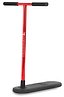The Legacy Rebound Indoor Trampoline Scooter - Electro Red by Legacy features a bold red handlebar with black grips and a rectangular black base, designed without wheels for safe indoor trick training—ideal for perfecting your skills.