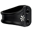 The Union Mono 2 Bolt Oversized Stunt Scooter Clamp by Union is a black clamp with two screw holes and a white geometric logo, designed for secure fitting on stunt scooters and compatible with HIC/IHC compression systems.