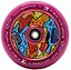 The Root Industries x KOTA Limited Edition AIR 110mm Stunt Scooter Wheel in purple features a vibrant, abstract core with geometric shapes, plus “ROOT INDUSTRIES” and “KOTA” Dakota Schuetz printed on the rim.