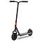 The Invert Supreme Taunt V2 Complete Dirt Scooter in Astral Silver and Copper boasts a sleek design with tall handlebars, orange accents near the stem, and a wide foot deck. Its high-performance features include sturdy pneumatic wheels, making it perfect for tackling various terrains.