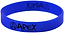 This blue wristband is a silicone accessory from Apex, featuring the brand name "APEX Pro Scooters" in black along with a stylized "A" symbol.
