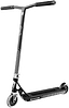 The Root Industries Invictus V3 Complete Stunt Scooter - Black Mirror features Chromolite bars, small wheels, a textured foot deck, and a sleek black and silver design branded with "INVICTUS V3" on the side.