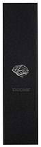 The Drone Stunt Scooter Griptape - Brain features a dark background and a metallic intricate design of interconnected lines above "DRONE Griptape." Made from premium materials, it offers a rough texture for perfect traction, ideal for stunt riders.