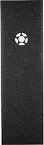 The Proto Logo Stunt Scooter Griptape - Black features a textured black surface with a minimalist white circular cut-out and five ovals design, ideal for stunt scooter riders who appreciate Proto’s sleek branding.