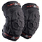 These black elbow pads, part of the Triple 8 ExoSkin collection, showcase embossed padding, red stitching, and the iconic "Triple Eight" logo. Specifically designed for skateboarding and rollerblading, they offer abrasion resistance for optimal protection while ensuring a stylish look consistent with the rest of the ExoSkin line.