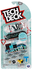 The Tech Deck M01 Deluxe 4 Pack Fingerboards - Diamond includes four authentic fingerboards, tiny wheels, tools, stickers, and a Diamond case for ages 6+, all in clear packaging.