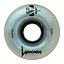 Discover the enchanting allure of Luminous LED Wheels. This detailed view showcases a metallic iridescent quad roller skate wheel, expertly crafted from premium urethane, boasting a 58mm diameter and 100A hardness. The shimmering surface dazzles with an array of colors and its circular hollow core promises seamless skating adventures.