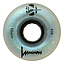 The Luminous LED 85A Quad Roller Skate Wheels in Black Pearl (62mm) feature the Luminous logo, "62mm," and "85A durometer" text, plus a central hole and prominent branding—an excellent choice for standout quality from Luminous.
