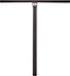 The Logic Streetz Steel Standard IHC Stunt Scooter T-Bars in black, measuring 660mm x 635mm, feature a sleek design with the logo near the top center, presented against a plain white background—perfect for street scooter customization.