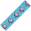 A depiction of the Chubby Stunt Scooter Griptape - Blue Doughnut showcases an original design with pink frosted donuts and white sprinkles, providing a durable and grippy feel.