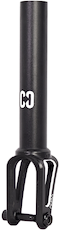 Upgrade your scooter with the CORE Aura SCS/HIC Stunt Scooter Forks in Black by CORE, made from durable 7075 Aluminium and featuring white “CG” and “AURA” print—ideal for performance and style.