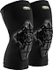 A pair of REKD Energy Knee Skate Protection Gaskets in black, featuring hard geometric shells, Energy Foam for superior impact protection, and REKD branding—ideal for knee skate protection.