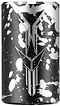 The Blunt Envy Omen 4 Bolt Oversized SCS Stunt Scooter Clamp - Splatter features a black can with a white splatter paint design and a silver geometric logo—ideal for stunt scooter clamp or SCS compression fans.