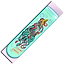 A vibrant griptape from Chubby, the Stunt Scooter Griptape - Chicken Lab showcases an imaginative design with a hybrid creature featuring a bird's head and octopus tentacles, surrounded by bubbles. This colorful and fantasy-inspired accessory enhances your style for skatepark adventures.
