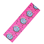 Introducing the Chubby Stunt Scooter Griptape in Doughnut Pink, a fun and whimsical addition to your skatepark workout or griptape stretching routine, with its colorful donut designs complete with frosting and sprinkles.