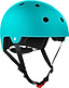 The CORE Action Sports Skate / Scooter Helmet in teal features multiple ventilation holes, black inner padding, and adjustable black straps with a red clasp. Designed for safety during biking or skating, this lightweight EPS foam helmet by CORE ensures reliable protection and comfort on the move.