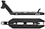 The CORE Apollo Black Stunt Scooter Deck - 5" features "APOLLO" and "CO" on the side, a cutout design on the bottom with "CORE" near the rear, showcasing its lightweight yet durable CORE brand construction.