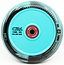 A close-up of a CORE CB1 110mm Nylon Scooter Wheel by CORE, shown in black and teal with “110MM / 88A” and “CORE HARDWARE” printed on it. This beginner scooter wheel features a striking red central hub.