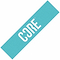 A teal rectangular piece of griptape, branded with "CORE Classic" in bold white letters, is shown diagonally across the image, evoking the precision of customizing a scooter with style.