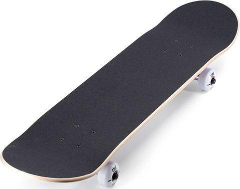 CORE C1 Neon Galaxy Complete Skateboard - 7.75″ x 31″ with black grip tape and white wheels.