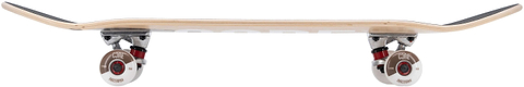 A CORE C2 Raw Split Complete Skateboard - 7.75″ x 31″ featuring a plain maple deck and light-colored wheels.