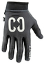 A pair of CORE Pro-Fit Velcro Skate Protection Gloves - Reflective Black by CORE, featuring white “C3” text on the back and “PRO-FIT” on one finger, designed for a snug fit and ideal for BMX riding, displayed against a white background.