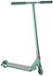 The Aztek Architect 2 Complete Stunt Scooter in Sage Green features a wide handlebar, black grip tape, and two small green wheels—ideal for street tricks and freestyle riding. The Aztek brand name is displayed on the front.