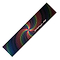 The Root Industries Stunt Scooter Griptape - Psychedelic is a long, rectangular piece featuring a colorful spiral design in the center, made up of rainbow-colored concentric circles and lines on a black background. Crafted from high-quality materials for both durability and style, "Root Industries" is prominently displayed on the right side in white text.