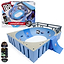 The Tech Deck X-Connect Fingerboard Daewon Mega Bowl by Tech Deck is a blue and gray mini skatepark bowl with rails, ramps, packaging, and a detailed fingerboard with colorful Daewon Song-inspired graphics.
