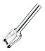 Introducing the Blunt Envy Diamond IHC Stunt Scooter Forks in Chrome Silver, designed with precision CNC 6063 aluminum. This fork features a sleek, cylindrical handle and a strong open frame, enhanced by its polished metallic finish. The modern design showcases Blunt Envy's commitment to exceptional functionality and aesthetics.