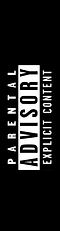 A black background with a white rectangular label that reads "PARENTAL ADVISORY EXPLICIT CONTENT" in bold caps, perfectly aligns with the style of Legacy's Legacy Stunt Scooter Griptape - Parental Advisory.
