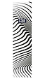 The CORE Stunt Scooter Griptape - Vibe White features black wavy optical illusion lines and a dark blue CORE logo at the top center, delivering a striking design and true grippy vibe.