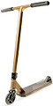 The Madd Gear Viral KAOS Complete Stunt Scooter - Ash features a textured foot deck, black handle grips, and two small black wheels, shown at an angle on a white background.