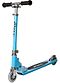 The JD Bug Junior Street MS100 is a stylish, sky blue, foldable kids' scooter with black handles and deck. It features two small wheels, a rear fender brake, and an adjustable design ideal for young riders.