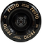 The Proto Sliders Full Core 110mm Stunt Scooter Wheel in black displays white text emphasizing "BUFF Core Technology," "110 mm," and "Made in USA." The central hub prominently features the Proto brand, showcasing its advanced urethane technology for enhanced performance.