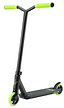 The Blunt Envy ONE S3 Complete Stunt Scooter - Lime showcases a sleek design with a sturdy, angular frame and features neon green handlebars and wheels. Its aluminium deck provides grip while the durable pro scooter parts enhance its performance, all presented against a white background.