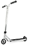 The Ethic DTC Erawan V2 Complete Stunt Scooter (M) in brushed silver offers a stylish and smooth ride, with its black handle and advanced IHC compression system providing precision and agility for every glide.