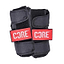 The CORE Classic Skate Protection Wrist Guards in black feature adjustable straps, bright red labels with "CORE" in white text, and reinforced splints designed for optimum protection.