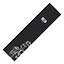 The CORE Signature Stunt Scooter Griptape - Halfbarz, available in black and adorned with a white illustration of a samurai including detailed armor and intricate patterns, provides the ultimate grip. The brand name "CORE" is elegantly printed near the top right corner, combining style with superior scooter skills performance.