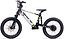 The Duo 20" Blitz Kids Electric Balance Bike in white/black features thick rugged tires, a sturdy frame, disc brakes, front suspension fork, and bold "BLITZ" branding—ideal for any terrain.