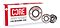 Image of the CORE Swiss Ceramic Skateboard Bearings package. The box, primarily white with red accents, prominently displays the CORE logo. In front of the package are two showcased ceramic bearings featuring red and white branding with "C3" text, highlighting their precision and durability for an optimal ride experience.