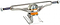 The Independent Stage 11 Forged Titanium Silver Skateboard Trucks, sized at 149mm, are displayed with an orange bushing. These silver trucks feature a shiny metal surface and include a baseplate and axle designed for easy attachment to a skateboard deck.