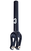 Introducing the CORE SL2 IHC Stunt Scooter Fork in black, showcasing a sleek design with a cylindrical neck and angled bottom. This aluminum fork is emblazoned with the "CORE" logo and includes bolts at the base for secure attachment.