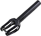 Introducing the Tilt Rigid SCS/HIC Stunt Scooter Forks in Black, known for their sleek minimalist design crafted from lightweight T6 aluminum. The cylindrical steerer tube seamlessly transitions into a two-pronged shape for effortless wheel attachment, while the smooth matte finish adds a stylish touch to your custom scooter.