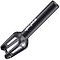 The Blunt Envy Declare V2 SCS/HIC Stunt Scooter Forks in black offer a sleek design with cut-out details and the brand logo on the side. Made from CNC aluminium, they come with wheel spacers and feature a cylindrical shape at the top for easy attachment to your scooter.