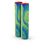 These 180mm cylindrical grips, swirling in blue and lime with bold tops, feature a maze-like texture. Crafted from durable TPR compound, they capture the essence of Madd Gear MGP MFX Viral Grind Blue / Lime Stunt Scooter Grips, making them ideal for pro riders or cycling enthusiasts.