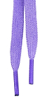 Close-up of two Moxi Beach Bunny 274cm Skate Laces in vibrant purple by Moxi, showcasing a braided texture, set against a white background. The tips of these vivid laces are clearly visible.