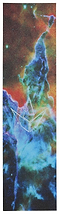 A close-up of a card, much like the precision found in Blunt Envy's Galaxy Nebulae Stunt Scooter Griptape - Mystic, reveals intricate details and textures that capture the essence of craft and design.
