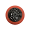The Oath Scooter Wheel Pencil Eraser - Red by CORE features a geometric cutout design and the word "Bermuda" on the rim—an eye-catching addition to any scooter enthusiast's pencil case.